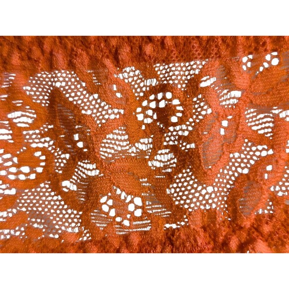 Gilly Hicks Lace Bralette Small Orange Blue Adjustable Straps Cotton Blend Sexy - Picture 6 of 9